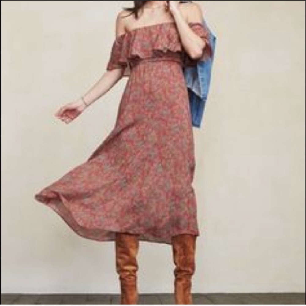 Off the shoulder maxi dress